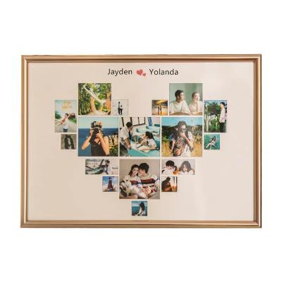 China Creatve DIY Personalized DIY Couple Family Or Friends Memorial Plastic Photo Frame for sale