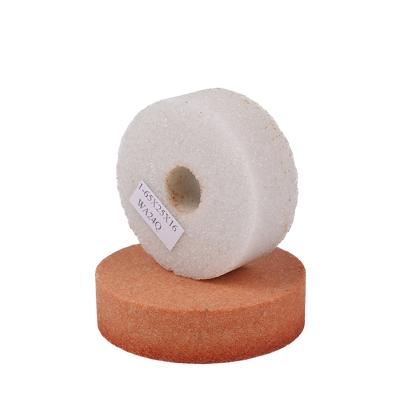 China White and Orange Fine Cupular Bench Grinding Wheel Required for sale