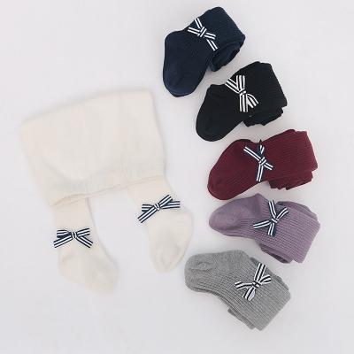 China 2021 New Breathable 6 Colors White Solid Cotton Baby Socks Tights for sale