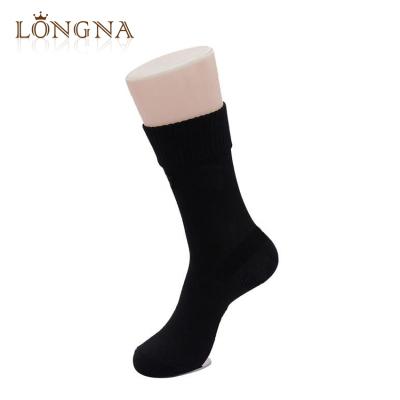 China Antibacterial Sports Crew Waist Increasing Sports Shaping Unisex Waterproof Socks Black for sale