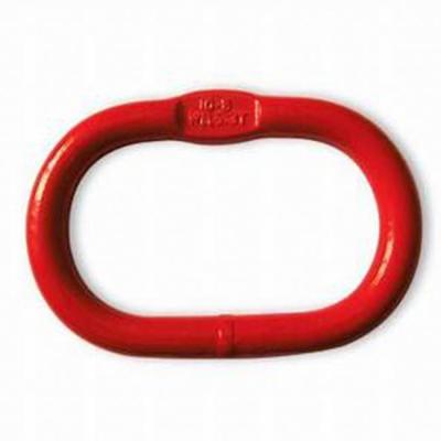 China WeldedG80 One Piece Lifting Pads Oblong Connecting Link and Ring for sale