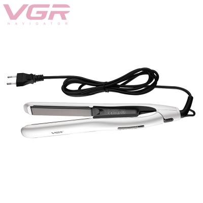 China Factory Direct Home.Hotel.salon Hair Straightener VGR Joyful Straightener Flat Professional Ceramic Lady Hair Iron Hair Straightener for sale