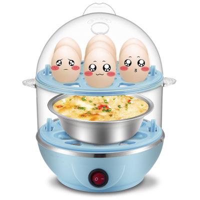 China Wholesale Safety Stainless Steel Electric Mini Egg Boiler Automatic Power Off Pan 3 in 1 Breakfast Machine Egg Cooker for sale