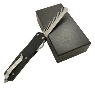 China Universal Portable EDC Tool Folding Universal Double OTF Knife Action Comb Knives for sale