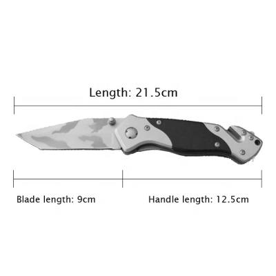 China Professional Combat Knife Group of Ten Handle Tactical 5cr15mov Blade Rescue Folding Knife for sale