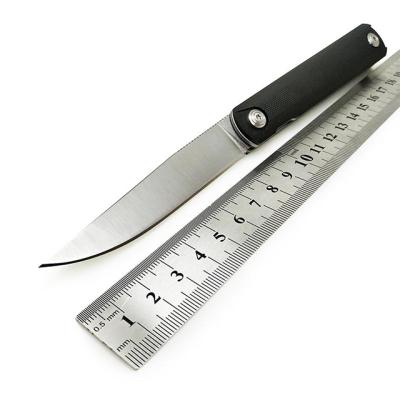 China BGT Knife Pocket Camping Hunting Knife With Group Of Ten Handle 9CR18MOV Steel Ball Bearing System Folding Knife for sale