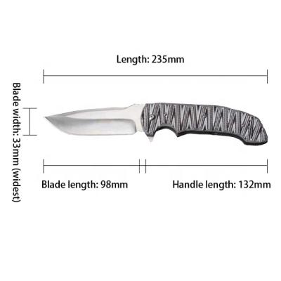 China Combat Knife Safety Folding Knife With Special Steel Handle +G10 Pocket Knives Multi Tool for sale