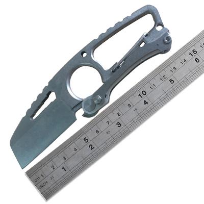 China Wrench and Carry Hook Outdoor Multifunctional Portable Camping EDC Tool WithHexagon Non-Variable Fixed Blade Knife Survival Tools for sale