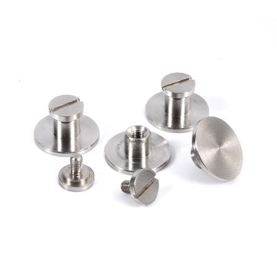 China Factory Price Custom Size M3 Stainless Steel Cd Screw Chicago Flat Head Screw For Binding for sale