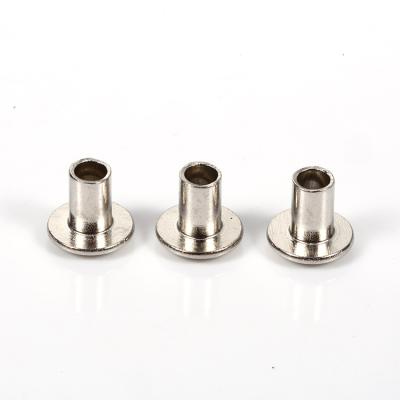 China High Quality Round Cavity Round Flat Semi Tubular Rivet Head Stainless Steel Screws M4 Size Customization Blind Head Flat Rivet for sale