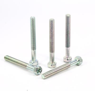 China Galvanized 304 Stainless Steel Hexagon Head Socket Cross Set Screws HEX Bolt M5 for sale