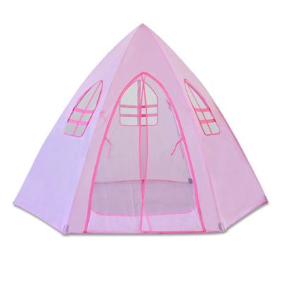 China Toy Safety Standards SPWE-1966 Pink Princess Pop Up Castle Kids Play Tent Play House for sale