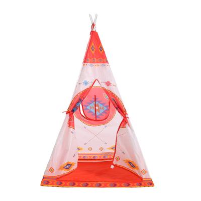 China Outdoor Kids 0*90*150cm Indoor High Quality Soft Toy SPWE-194 6 Polyester 9 Play Indian Teepee Tent For Kids for sale