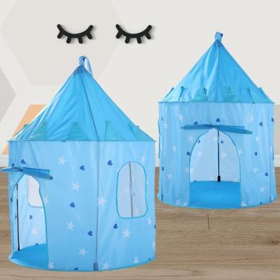 China YWSPCE-682G Inflatable Toy Kids Blue Princess Castle Tent/Princess Castle Play Tent/Pop Castle Princess Tent for sale