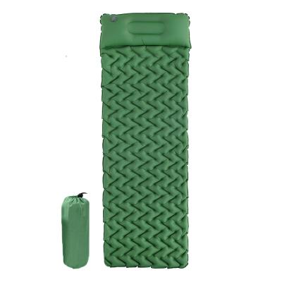 China CB-318 TPU Portable Ultralight Nylon Lightweight Mats Air Mattress Camping Sleeping Inflatable Pads With Pillow for sale