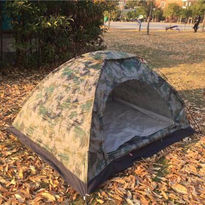 China Camouflage / Field Game SPWE-547 Amry Manual Windproof Large Family 3-4 Person Camping Tent for sale