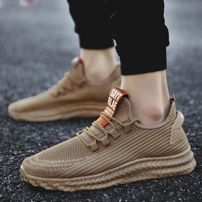 China Latest Design Hot Selling Casual Sneaker Shoes YWSPCE Breathable Flying Lightweight Mens Active Sports Shoes Woven Fashion Anti-Slip Flying Woven Customized for sale