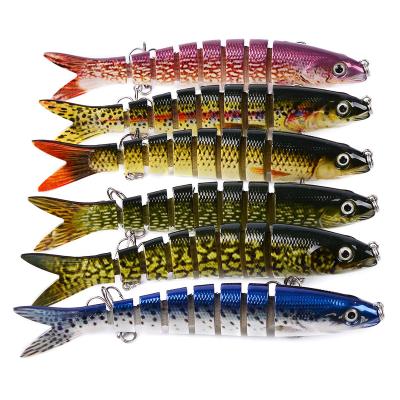 China REENOS Plastic Primers 13.28cm Multi Lure 12-Color Multi-segment Joint Fishing Lure 19g Plastic Lure for sale