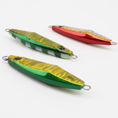 China REENOS Metal Lead Slow Pitch Baits 60G Metal Lure Vertical Saltwater Bait Spinner for sale