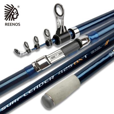 China FUJI Accessories FUJI Carbon Telescopic Rod 3.6m-4.5m Long Super Hard Throlling Casting Fishing Rod Sea Boat for sale