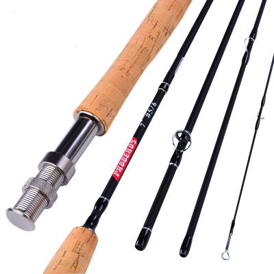 China REENOS carbon in running fishing rod 2.1m fly high match high carbon 3/4#5/6#7/8# four section fly rod for sale