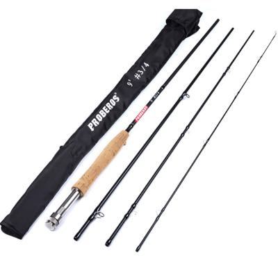 China REENOS Carbon Hot Selling 9 Feet 2.7m In Stock #3/4 #5/6 Super Light Weight Fishing Rod Wholesale 4 Section Tube Fly #7/8 Fishing Rods for sale