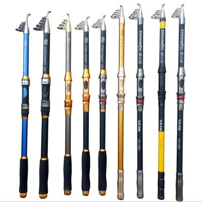 China REENOS Glass in Wholesale Cheap Telescopic Fishing Rod Current Fishing Rod 2.1-3.6m Seawater and Freshwater Fishing Pole Fiberglass for sale