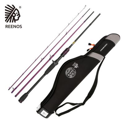 China Portable Carbon Travel Salt / Freshwater Spinning Bass Fishing Rods With Packing Fuji Fishing Rods for sale