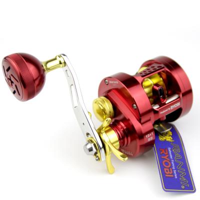 China LEFT HAND REENOS RANMI FIGHTING SHARKS Slow Down 6.8:1 10+1 Gear Ratio Casting BB Fishing Reels Max Drag 15kg All Metal Saltwater Wheels for sale