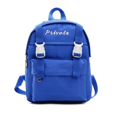 China High Quality Custom Embroidered Logo Eco Canvas Kids School Bag School Backpacks For School Children for sale