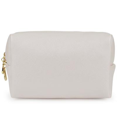 China Wholesale High Quality PU Leather Travel Water Resistant Cross Grain Cosmetic Bag For Women for sale