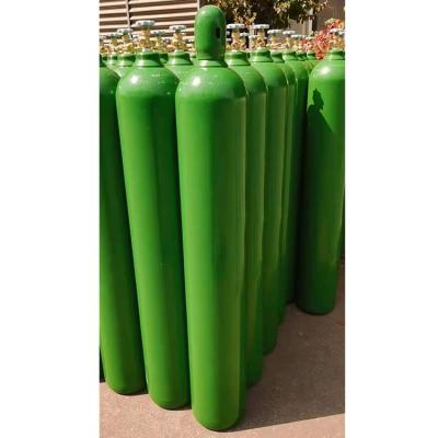 China Gas Storage Industrial High Pressure Medical Oxygen Cylinder 40L Vacuum Portable Price for sale