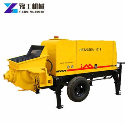 China Hotels Building Concrete Pumping Machine Capacity 30m3/h Jbt30 Mobile Concrete Mixer With Pump for sale