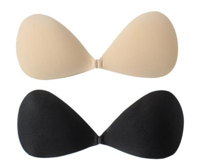 China Special Hot Selling Self Adhesive Sticky Bra QUICK DRY Front Closure Ladies Silicone Half Cup Daily Invisible Strapless Backless Bra for sale