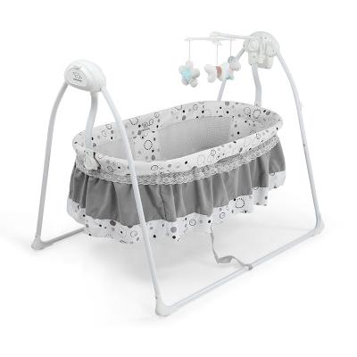 China Modern Hot Sale 0-36 Month Baby Hutch Sleep Rocking Bed Foldable High Quality Baby Cradle Baby Cradle Swing for sale