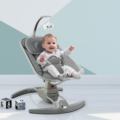 China Modern Children's Cribs Furniture 2 in 1 Musical Baby Rocker and Bouncer Baby Swing Rocking Chair Infant Swing Bed for sale