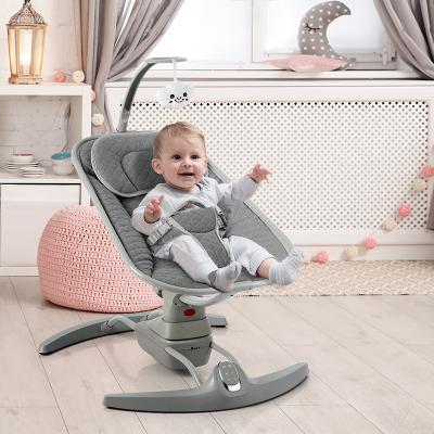 China Modern Calming Remote Control Baby Rocker Rocker Bouncer Rocking Bouncer Baby Cradle Music Electric Baby Swing Chair for sale