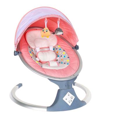 China Minimalist Smart Safety Vibrating Electric Baby Swing Bouncer Chair Rocking Cradle Baby Rocking Chair With Music for sale