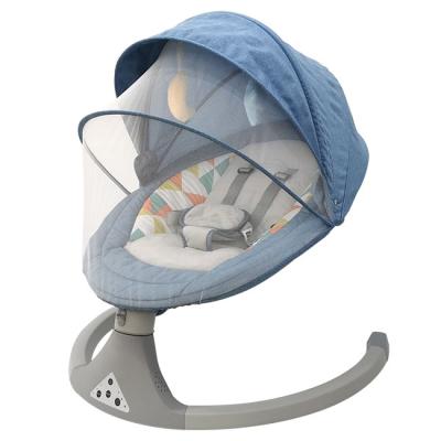 China Eclectic Minimalist Indoor Remote Control Comfy Swing Chair Baby Cradle Vibration Design Electric Baby Bouncer and Rocker for sale