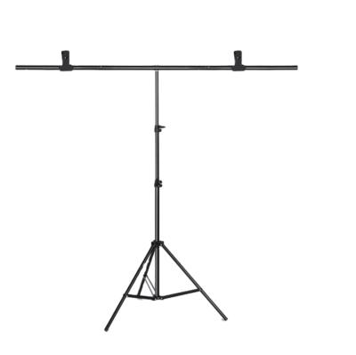 China COLOR FARM Tripod Stand Background Photography Backdrop Adjustable Support System Photo Studio for Nonwoven Muslin Backdrops 1.5m for sale