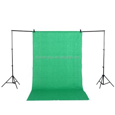 China FARM COLOR Muslin Photo Studio Backdrop Support Backing Stand Green Black White Fabric Backgrounds for sale