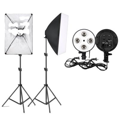 China Nylon Lamp Bulbs E27 135W Photography Lighting Softbox Lightbox Kit 2PCS Light Holder for Photo Studio Diffuser for sale