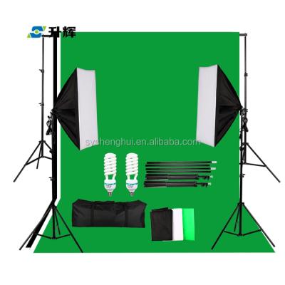 China Fluorescent Video Lighting Kit for Wholesale Professional Photography Photo Studio 12*55W Queenie NC; ZHE QL-025 5400K 21.25