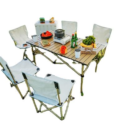 China Easy To Carry And Fold Popular Design Outdoor Camping 7 Pieces Aluminum Alloy Folding Camping Chairs Weighing 180KG for sale