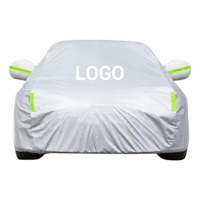 China Sports Oxford 210D Outdoor Waterproof Black Silver Car Covers, Outdoor Car Cover On Sale for sale