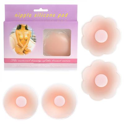 China Silicone Ladies Naked Boobs Cover With Nonwoven Sticker Silicone Invisible Nipple Bra for sale