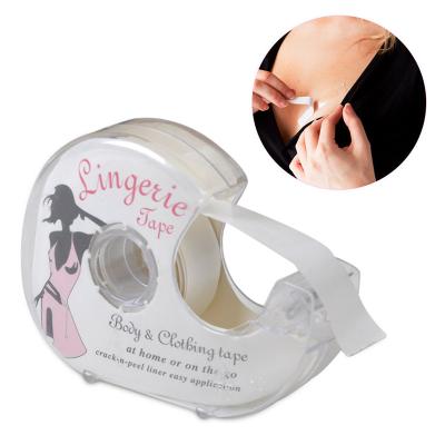 China Clear Acryloid Cement 5m Tape Boob Body Invisible Double Sided Fashion Lingerie Tape for sale