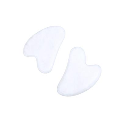 China Hot Selling Natural Rose Quartz Jade Gua Sha Scraping Facial Massager Custom Heart-Shape Private Label Body Massager Tool for sale