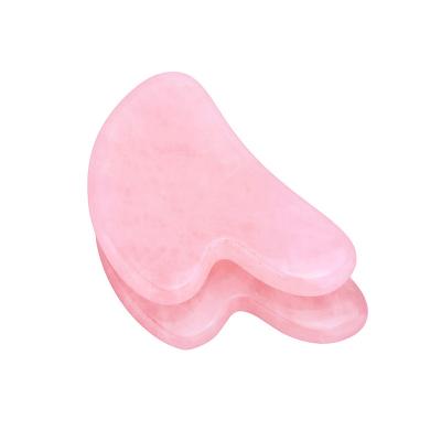 China The Scraper Natural Bian Stone Guasha Massage Scraping Gemstone New Design Body 2021 Factory Rose Quartz Gua Sha Massager for sale