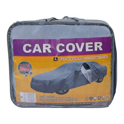 China High Quality UV Inflatable Car Cover Waterproof Sports Sun Protection Silver Body Customized Logo Gray Outdoor Fabric Color Universal for sale